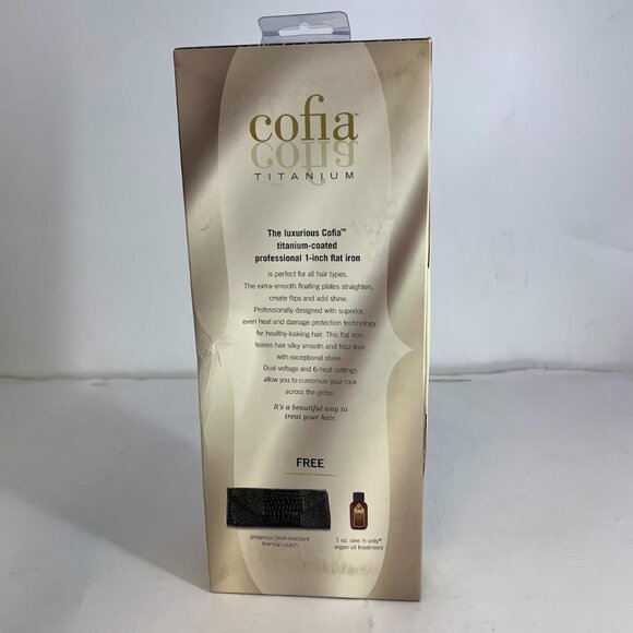 COFIA by Conair CSF1 Titanium Coated 1" Professional Flat Iron Hair Straightener - Picture 3 of 9